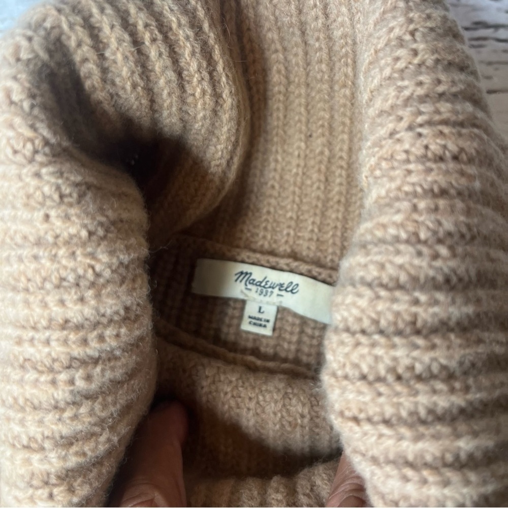 Madewell Wool Sleeveless Turtleneck Sweater Tank Size L - Picture 2 of 6